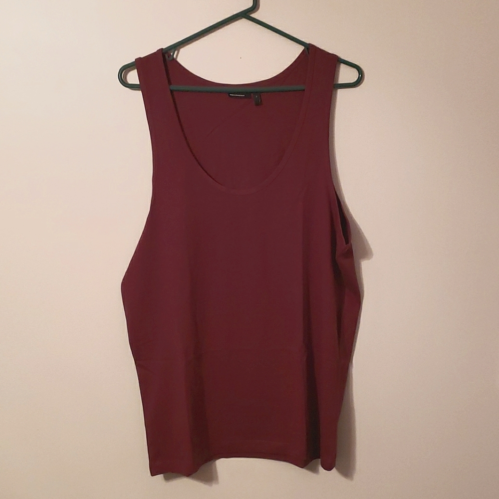 Mens Burgundy Tank Top